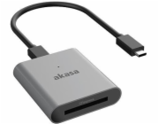 AKASA čtečka karet AK-CR-11BK (CFexpress), externí, USB 3.2 Type-C