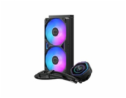 Cooler Master vodní chladič MasterLiquid Atmos II LCD 240, 2x120mm, LGA1851, AM5, černá