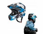 RockBros Dětská cyklistická helma TS-61 10110061002 s odnímatelnou bradou, velikost M (54-57) - modrá