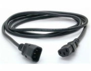 PremiumCord Prodlužovací kabel - síť 230V, IEC 320 C13 - C14, 0.5 m