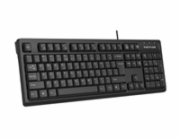 A4tech FK12, multimediální kancelářská klávesnice, CZ/US, USB, černá