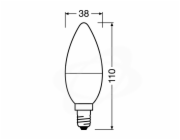 OSRAM VALUE E14 7W (7,5W)/840 CLB60W svíčka studená