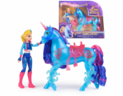 Spinmaster Unicorn Academy - Isabel a Unicorn River (se skutečnou hřívou, ocasem a kartáčem)