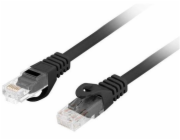 Lanberg Patchcord cat.6 UTP LSZH cu 20m černý, schválený Fluke