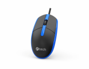 C-TECH myš WM-10, USB, 1200 DPI, černo - modrá