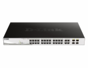 D-Link DGS-1210-24P D-Link DGS-1210-24P 28-port Smart PoE Switch, 24x GbE PoE+, 4x RJ45/SFP, PoE 193W