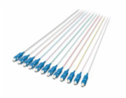DIGITUS colored pigtails, SC OS2 09/125 µ, Simplex, 12pcs/set
