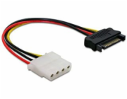DeLOCK Napájecí adaptér 15pinový SATA > 4pinový 5,25" (12 cm)