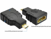 GEMBIRD Kabel red. HDMI na HDMI micro, zlacené kontakty, černá