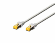 DIGITUS patch kábel Cat6A, S/FTP (PiMF), LSOH - 30m, šedý