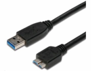 PremiumCord Kabel Micro USB 3.0 5Gbps USB A - Micro USB B, MM, 3m