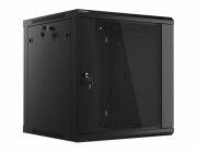 Nástěnný rack 19  12U 600X600mm černý flat pack