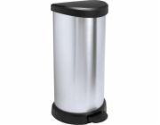 Curver® DECO BIN 5 litrů, stříbrná/černá, na odpadky