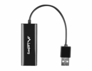 LANBERG USB->RJ45 ETHERNET ADAPTÉR SÍŤOVÁ KARTA  USB 2.0 1X RJ45 100MB KABEL