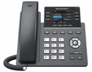 Grandstream GRP2613 VoIP telefon, 3x SIP, barevný podsvícený 2,8" displej, 2x Gbps RJ45, PoE