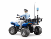 Bruder BWORLD modrá čtyřkolka policie s figurkou