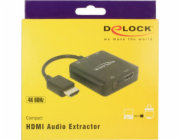 Adaptér DeLOCK Zástrčka HDMI > HDMI + TOSLINK S/PDIF + zásuvka 3,5 mm jack