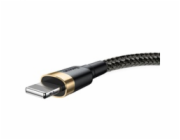 Baseus Cafule nabíjecí/datový kabel USB na Lightning 2,4A 1m, zlatá-černá