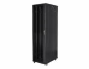 Lanberg stojací skříň 19, 47U, 800 x 1000, černá - FF01-8047-12B