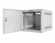 LANBERG RACKOVÁ SKŘÍŇ 10" NÁSTĚNNÁ 4U/280X310 PRO VLASTNÍ MONTÁŽ S KOVOVÝMI DVEŘMI ŠEDÁ -FLAT PACK