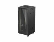 LANBERG 19" VOLNĚ STOJÍCÍ RACKOVÁ SKŘÍŇ 27U/600X600 (FLAT PACK) S PROSKLENÝMI DVEŘMI ČERNÁ