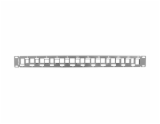 Lanberg Lanberg keystone Patch Panel prázdný s organizérem, 24 portů, 19'' 1U, černý