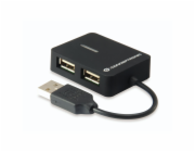 Conceptronický USB HUB 4 USB porty černý (C4PUSB2)