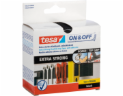 Tesa Hook&amp;Loop Tape 1m x 50mm  on&amp;off extra strong black 55229