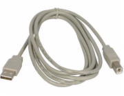 Logo kabelu USB USB-A – USB-B 5 m šedý (24120)