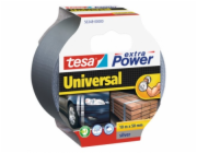 tesa® Extra Power Univerzální lepicí páska, textilní, stříbrná, 50 mm, L-10 m