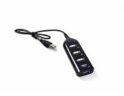 Vakoss TC-234UX interface hub USB 2.0 Black
