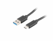 Lanberg USB-C USB kabel - USB A 1,8 m černý (CA-USBO-31CU-0018-BK)