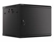 LANBERG WF01-6609-00B LANBERG RACK CABINET 19” WALL-MOUNT 9U/600X600 FOR SELF-ASSEMBLY WITH METAL DOOR BLACK (FLAT PACK)