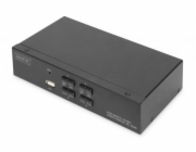 Digitus Desktop HDMI KVM Switch 4-port, KVM Switch