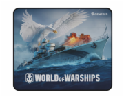 Herní podložka pod myš Genesis CARBON 500 WoW, M 30x25cm (NPG-1738) Herní podložka pod myš Genesis CARBON 500 WORLD of WARSHIPS, M 30x25cm