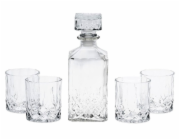 Whiskey set karafa + sklenice sada 5 ks křišťálové sklo, 0,9L KO-CD1003190