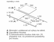 Varná deska Bosch.Keramická varná deska PKE611BB2E