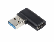 Premiumcord kur31-26 Zahnutá 90° redukce USB-C Female na USB-A Male