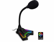 Connect IT CMI-3590-BK CONNECT IT NEO RGB ProMIC mikrofon, podsvícený, USB, ČERNÝ