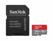 Paměťová karta Sandisk Ultra microSDXC 128 GB 140 MB/s  A1 Class 10 UHS-I, s adaptérem
