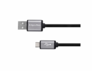 Kabel KRUGER & MATZ KM1239 Basic USB/USB-C 1m Black