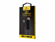 Gembird kábel USB-C (M) na HDMI (M), 4K, 60Hz, 2m kábel, čierny