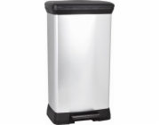 Odpadkový koš Curver Deco Bin 50 l stříbrný