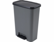 Kôš Curver® COMPATTA BIN, 50 lit., 29.4x49.6x62 cm, čierny/sivý, na odpad, s pedálom