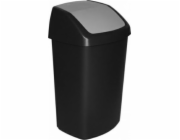 Kôš Curver® SWING BIN, 50 lit., 34x40.6x66.8 cm, čierny/sivý, na odpad
