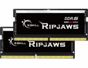 G.Skill SO-DIMM 32 GB DDR5-5600 (2x 16 GB) duální sada (černá, F5-5600S4040A16GX2-RS, Ripjaws, INTEL XMP)