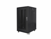 LANBERG Volně stojící skříň 19" 22U/600x800 černá (RAL9004)   (v rozloženém stavu)