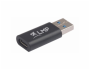LMP USB-A to USB-C adapter - Black