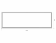 Nástěnné svítidlo Okko, LED 36W, 2520LM, IP20, 30X120cm