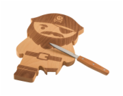 OTOTO Pirate Board Cutting Board & Knife